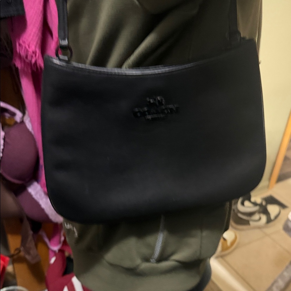 Coach Sleek Black Leather Bag